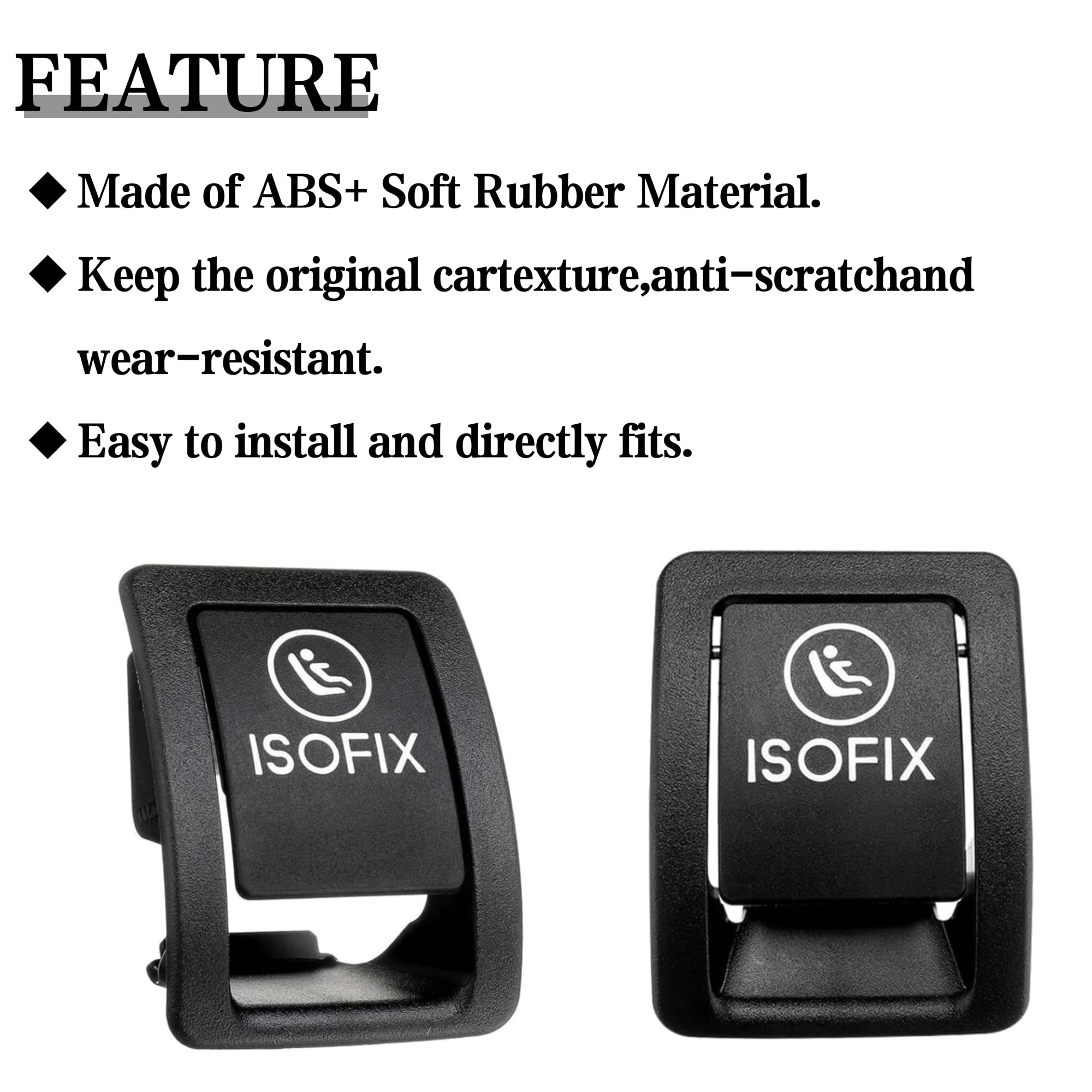 Amazon.com: PMFCA Rear Child Seat Anchor ISOFix Cover Compatible